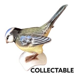 Goebel Porcelain Titmouse Bird Figurine​ antique vintage birdwatcher scu…